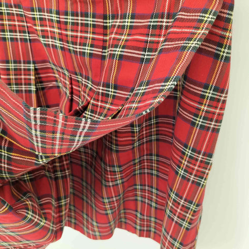 トリココムデギャルソン tricot COMME des GARCONS AD1990 90AW タータンチェック コットンラップスカート レディース JPN:M