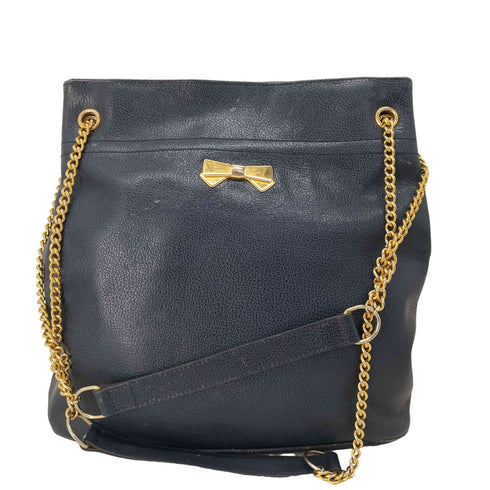 ニナリッチ NINA RICCI フランス製 チェーンベルトレザーショルダーバッグ レディース