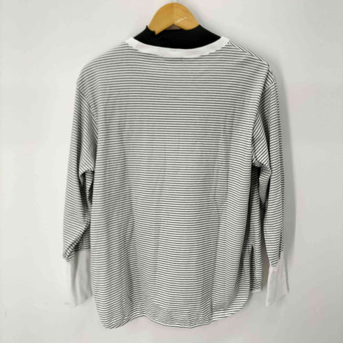 シップス SHIPS ロング リブ スリーブ カットソー ボーダー / ソリッド レディース ONE SIZE