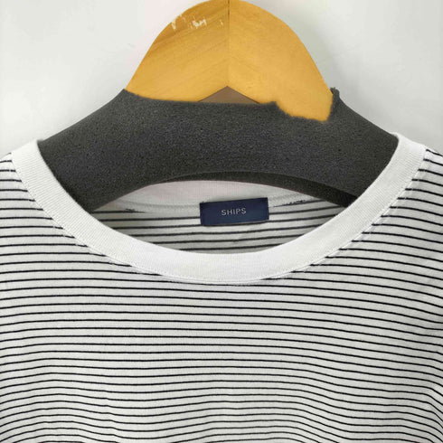シップス SHIPS ロング リブ スリーブ カットソー ボーダー / ソリッド レディース ONE SIZE