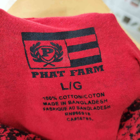 ファットファーム PHAT FARM かすれ柄 クルーネックTシャツ メンズ import:L