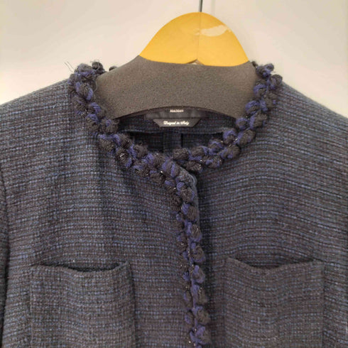 ウィークエンドマックスマーラ Weekend Max Mara フリンジ ツイードジャケット レディース JPN:36