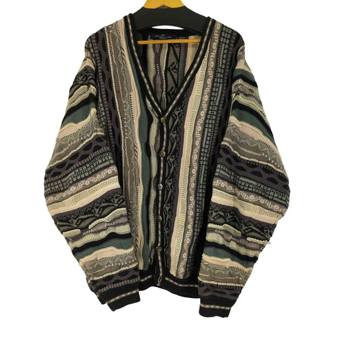 COTTON TRADERS 3Dニット カーディガン メンズ JPN:XL