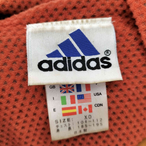 アディダス adidas 90S ハーフジップナイロンジャケット メンズ XO