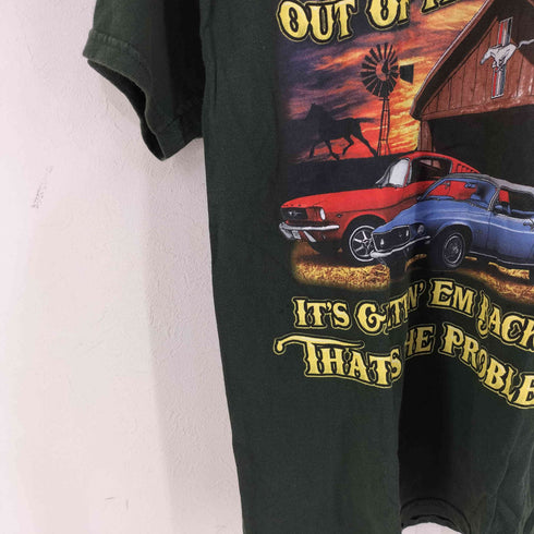 ギルダン GILDAN カープリント クルーネックTシャツ メンズ import:M