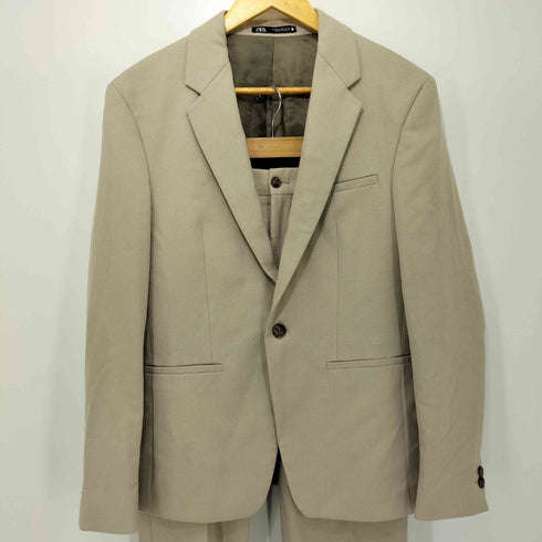 ザラ ZARA スリムフィットスーツブレザーセットアップ メンズ TOP EU46 US36 PANTS