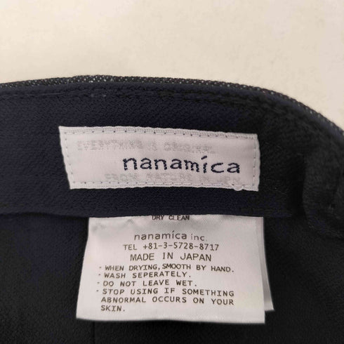 ナナミカ nanamica 6パネルデニムキャップ フロントロゴ メンズ