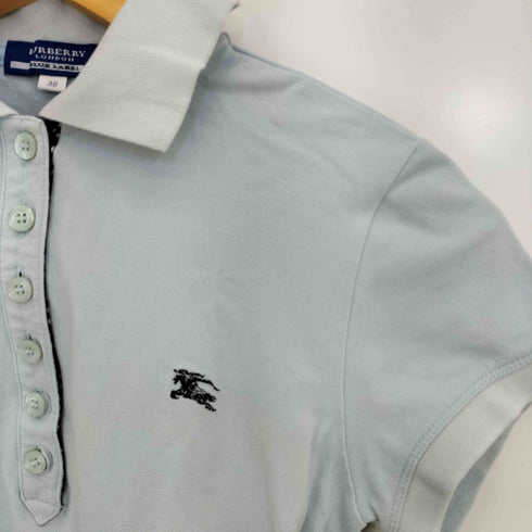 バーバリーブルーレーベル BURBERRY BLUE LABEL ワンポイント ポロシャツ レディース JPN:38