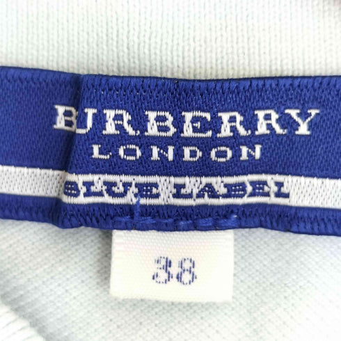 バーバリーブルーレーベル BURBERRY BLUE LABEL ワンポイント ポロシャツ レディース JPN:38