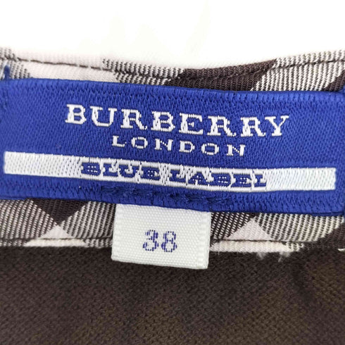 バーバリーブルーレーベル BURBERRY BLUE LABEL ワンポイント ポロシャツ レディース JPN:38