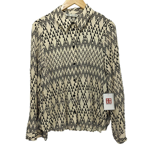 ザラ ZARA Printed Flowy Shirt レディース import:M