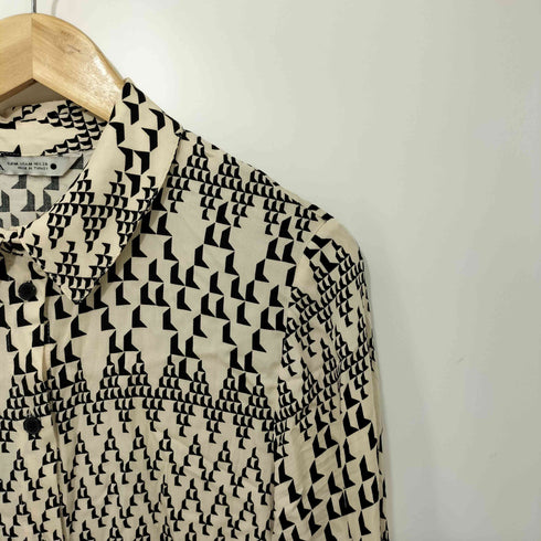 ザラ ZARA Printed Flowy Shirt レディース import:M