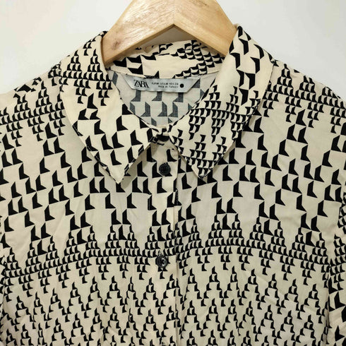 ザラ ZARA Printed Flowy Shirt レディース import:M