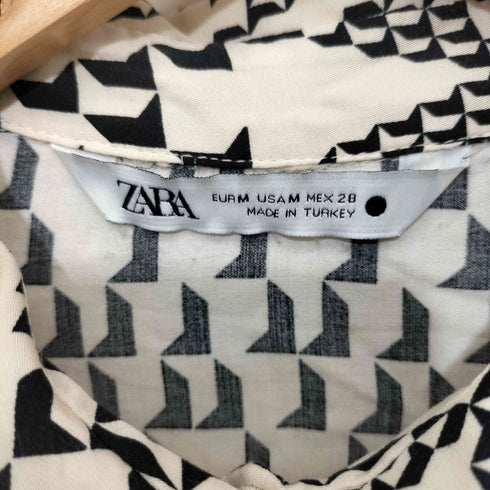 ザラ ZARA Printed Flowy Shirt レディース import:M