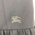 バーバリーブルーレーベル BURBERRY BLUE LABEL ロゴ 刺繍 レザー ベルト プリーツ ミニ スカート レディース EUR:36