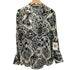 ザラ ZARA ペイズリー柄 サテン ロングスリーブシャツ レディース import:M