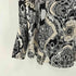 ザラ ZARA ペイズリー柄 サテン ロングスリーブシャツ レディース import:M