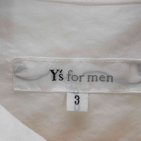 ワイズフォーメン Ys for men デザインオープンカラーシャツ メンズ JPN:3