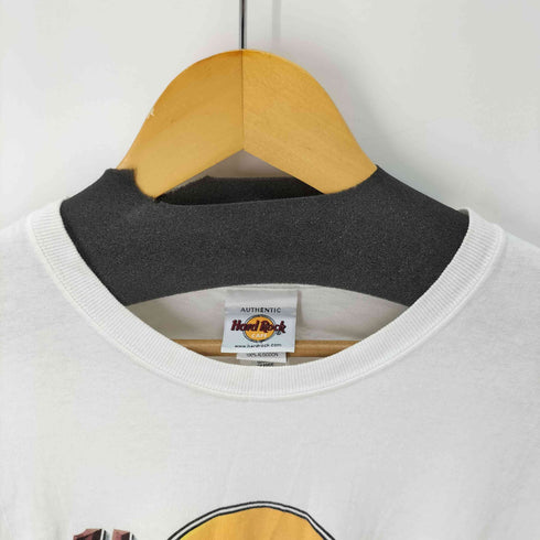 ハードロックカフェ Hard Rock Cafe USA製 S/S フロントロゴプリントクルーネックTシャツ メンズ