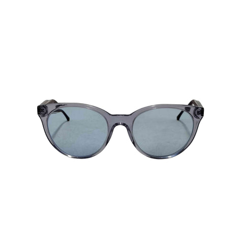 エンポリオアルマーニ EMPORIO ARMANI ブルーレンズ クリア フレーム サングラス レディース 55□20 140
