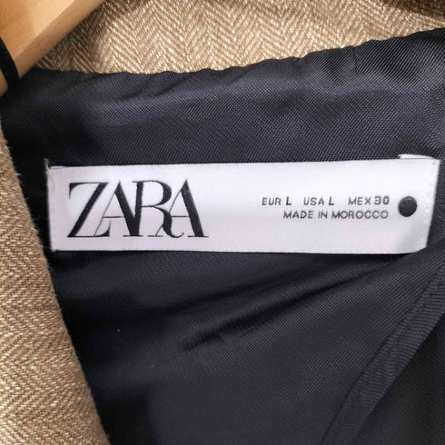 ザラ ZARA RUSTIC STRAIGHT CUT COAT レディース import:L