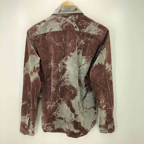 アトリエサブ ATELIER SAB ブリーチ加工 ベロア L/S シャツ Y2K メンズ JPN:M
