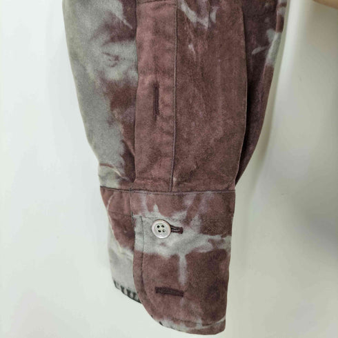 アトリエサブ ATELIER SAB ブリーチ加工 ベロア L/S シャツ Y2K メンズ JPN:M