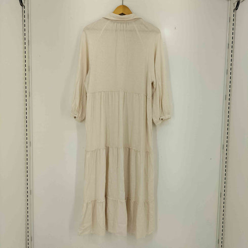 ザラ ZARA Panelled Linen Blend Midi Dress パネルド リネンブレンド ミディドレス レディース import:M