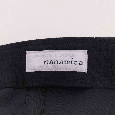 ナナミカ nanamica カレッジロゴ 6パネルコーデュロイキャップ メンズ