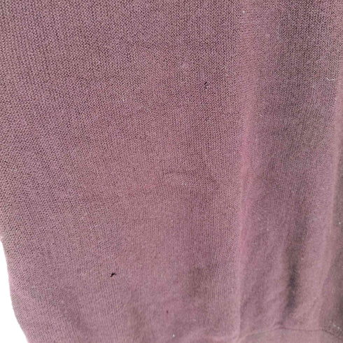 アイゾッドラコステ IZOD LACOSTE 80-90S USA製 最終タグ ロゴ ワッペン アクリル ニット カーディガン ロングリブ メンズ import:L