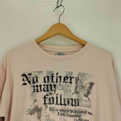 APATEAR 蝶 アゲハ蝶 グラフィック 両面プリント カットソー ロングスリーブ Tシャツ Y2K メンズ JPN:M