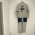 チャムス CHUMS HURRICANE COVERALL Booby ストライプ ヒッコリー デニムオーバーオール メンズ JPN:S
