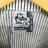 チャムス CHUMS HURRICANE COVERALL Booby ストライプ ヒッコリー デニムオーバーオール メンズ JPN:S