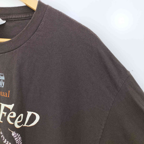 アルスタイル alstyle メキシコ製 RUN TO FEED THE HUNGRY 企業ロゴ ロングスリーブTシャツ ロンT メンズ import:XL