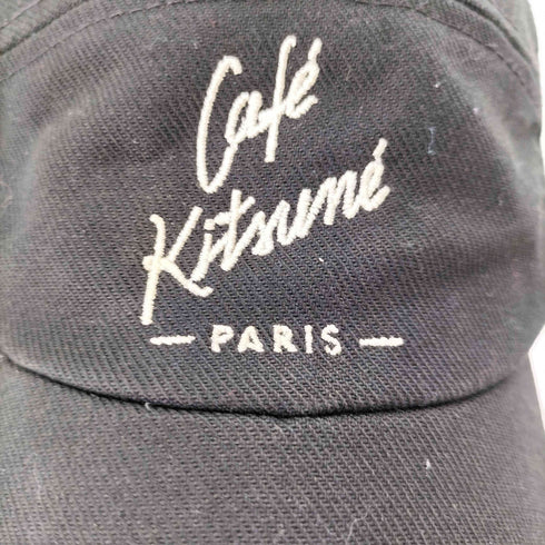 メゾンキツネ MAISON KITSUNE フロントロゴ刺繍6パネルキャップ メンズ