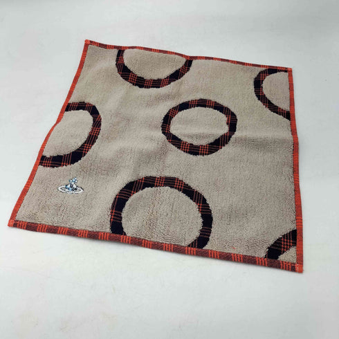 ヴィヴィアンウエストウッド Vivienne Westwood オーブ刺繍 チェック柄 サークルデザイン ハンカチ レディース