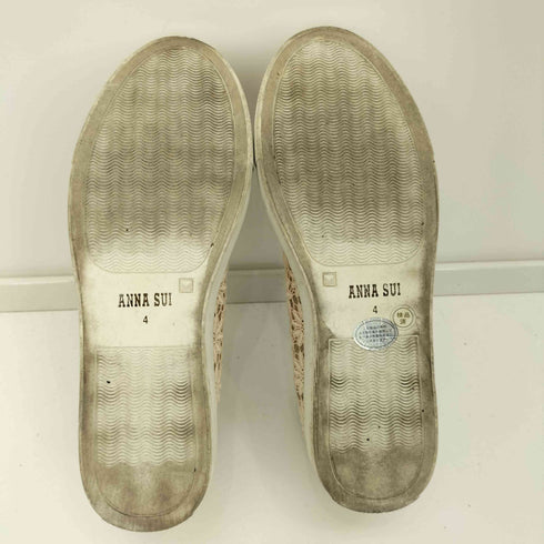 アナスイ ANNA SUI フラワーレース タッセルスリッポンスニーカー レディース JPN:24