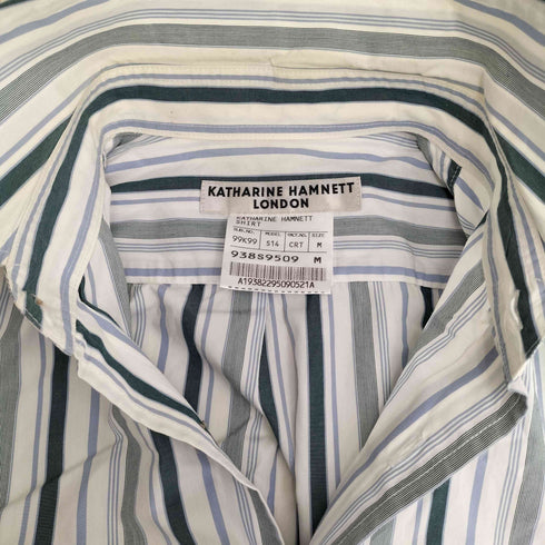 キャサリンハムネットロンドン KATHARINE HAMNETT LONDON ストライプシャツ メンズ import:M