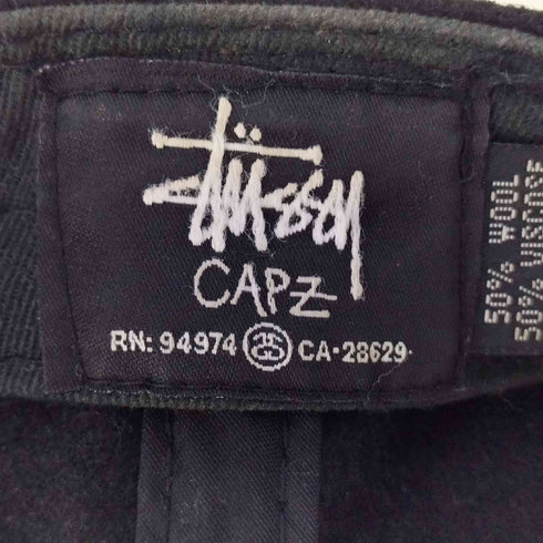 ステューシー Stussy CAPZ ロゴ刺繍 ウール 6パネルキャップ メンズ ONE SIZE