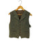 イタリア製 LAMBS WOOL 6B クルミボタン ベスト メンズ