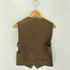イタリア製 LAMBS WOOL 6B クルミボタン ベスト メンズ