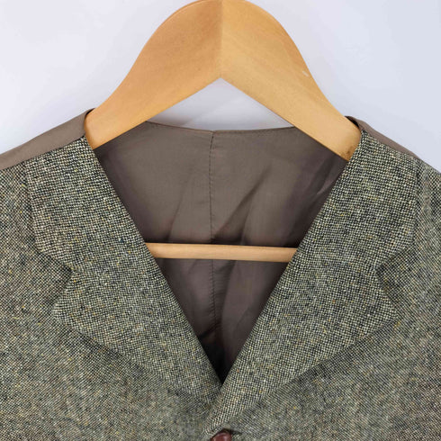 イタリア製 LAMBS WOOL 6B クルミボタン ベスト メンズ