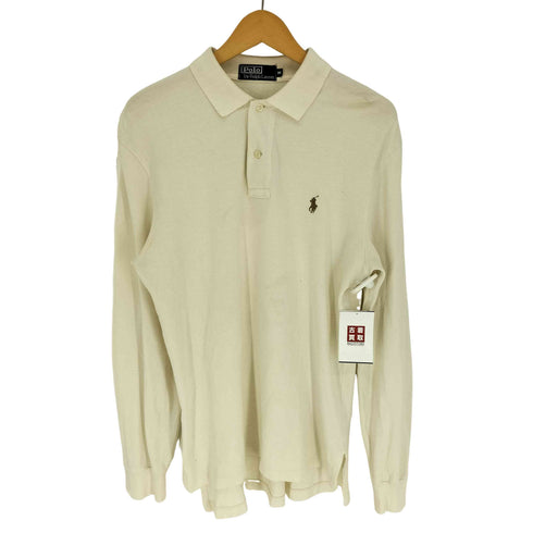 ポロバイラルフローレン Polo by RALPH LAUREN ポニー 刺繍 L/S ポロ シャツ メンズ import:M