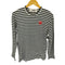 プレイコムデギャルソン PLAY COMME des GARCONS AD2019 PLAY STRIPED T-SHIRT レディース import:L