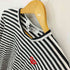 プレイコムデギャルソン PLAY COMME des GARCONS AD2019 PLAY STRIPED T-SHIRT レディース import:L