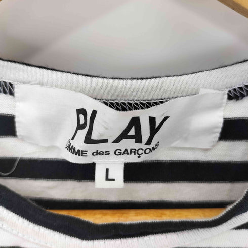 プレイコムデギャルソン PLAY COMME des GARCONS AD2019 PLAY STRIPED T-SHIRT レディース import:L