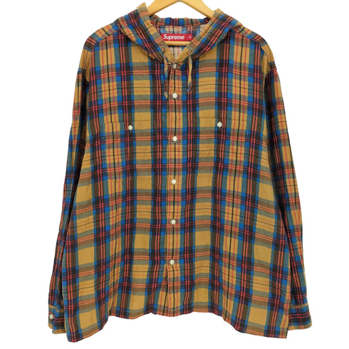 シュプリーム Supreme Printed Hooded Flannel Shirt メンズ import:L