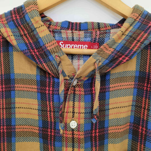 シュプリーム Supreme Printed Hooded Flannel Shirt メンズ import:L