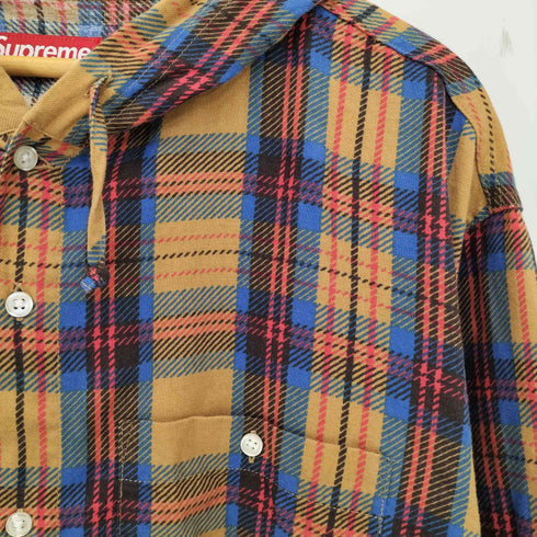 シュプリーム Supreme Printed Hooded Flannel Shirt メンズ import:L