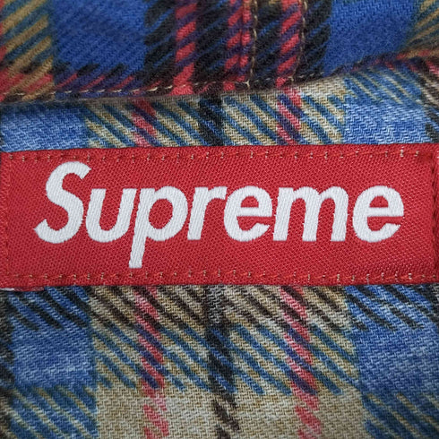 シュプリーム Supreme Printed Hooded Flannel Shirt メンズ import:L